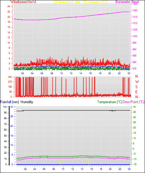 24 Hour Graph for Day 11