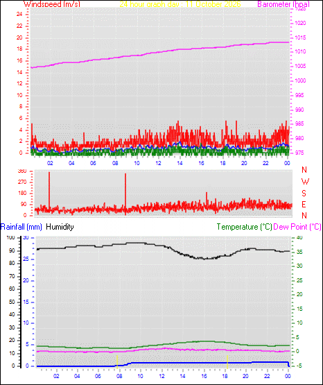24 Hour Graph for Day 11